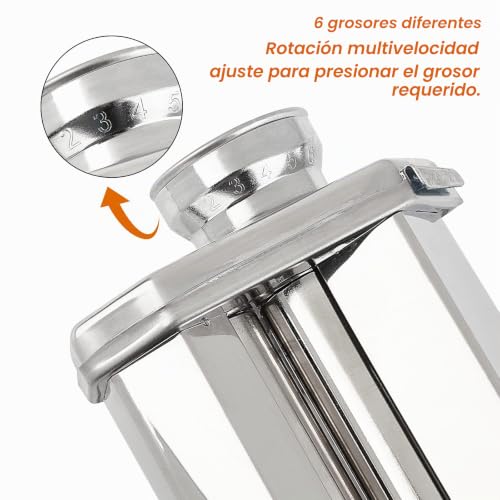 Miniatura 6 de Pandahall Prensa De Arcilla Polimérica Extensores De Arcilla Mezcladora Prensas De Arcilla Manual Máquina De Prensa 6 Opciones De Grosor Para Aplanar Y Suavizar Abrazadera De Mesa Incluida