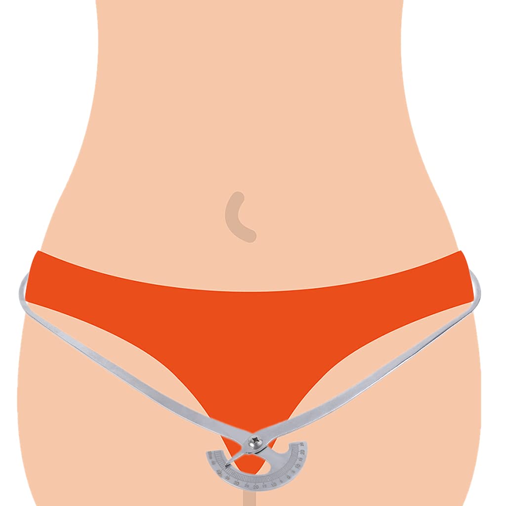 caralin Professional Pelvic Outsider Diameter Measuring Instrument Pelvic Scale Stainless Steel Pelvic Gauge Stainless Steel