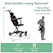 Evolur Cruise Rider Stroller with Canopy and Twin Connector for Tandem Use, Lightweight Umbrella Stroller with Compact Fold - Noir Black