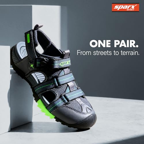Image of SPARX SS-818 Men's Sandal | Soft Cushioned Footbed, Anti-Slip Sole & Easy Velcro Design for Everyday Use