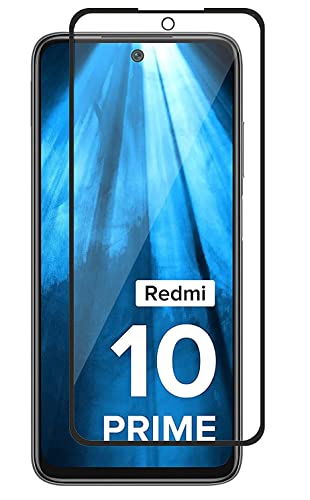 Image of 100FIT Tempered Glass Screen Protector Compatible for Redmi 10 Prime /Redmi Note 10T / Poco M3 pro 5Gwith Edge to Edge coverage and Easy Installation kit
