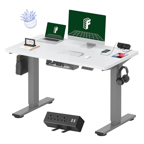 FLEXISPOT EN2 48x24 standing desk with built-in power outlets