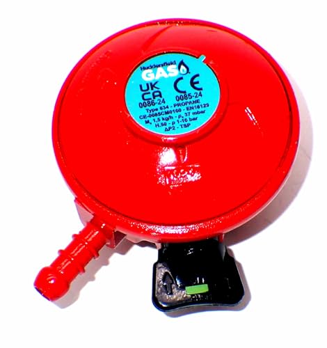 Huddersfield Gas Branded 37mbar 27MM Clip On Patio Gas Regulator