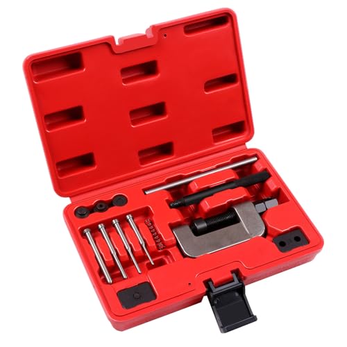 Image of SCITOO 13 pcs Motorcycle Chain Breaker Set,Chain Removal Tool Chain Cutter and Riveter Kit for Cam and 35 to 630 Chains
