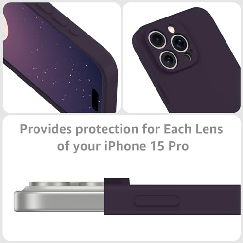 Coque iPhone 15 Pro anti-rayures silicone à aimant intégré