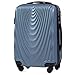 Produktbild VINCI LUGGAGE Geräumiger Kabinentrolley - Leichter Flugzeugkoffer - Luxuriöser und moderner Koffer mit zweistufigen Teleskopgriff und Kombinationsschloss (Silberblau, S 55x38x22)
