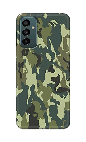 Image of Printed Hard Back Cover Case for Samsung Galaxy F23 5G | Samsung Galaxy M23 5G Back Cover (Green Army Camouflage) -1803