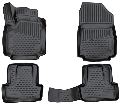 Walser Tapis de Sol sur Mesure XTR en Caoutchouc Compatible avec Renault Clio IV (BH) 11/2012-2019, Clio IV Grandtour (KH) 01/2013-2019