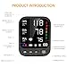 Blood Pressure Machine, Automatic Upper Arm Blood Pressure Monitor with 2x199 readout, 4.5 inch Backlit Large Screen Adjustable Large Cuff 9 to 17 inches - arrhythmia and Home Hypertension Detector