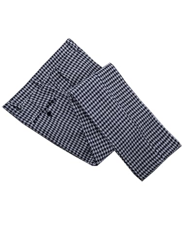 Men’s Tweed Dress Pants Houndstooth Plaid Suit Trouser Regular Fit Stretch Wool Business Casual Pants Long for Men2