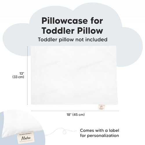 Keababies Toddler Pillowcase For 13X18 Pillow - Organic Toddler Pillow Case For Boy, Kids - 100% Natural Cotton Pillowcase thumb #1