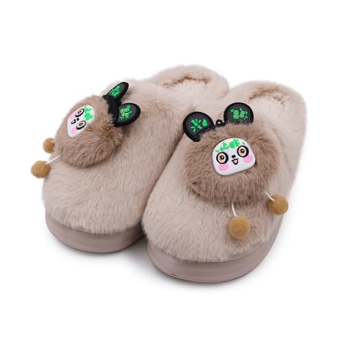 Image of VRITRAZ Soft Comfy Fur Indoor Outdoor Soft Bottom Fur | Anti Skid | Lightweight Winter Slipper, Warm House Chappal