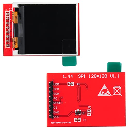 Image of 1.44 inch inch TFT LCD Display Screen SPI Module 3.3V 128x128 ST - 7735S | (Pack of 4) DIYmalls 1.44 inch inch TFT LCD Display Screen Module 3.3V 128x128 4-Wire SPI ST - 7735S for Arduino 2560 ESP32 Board