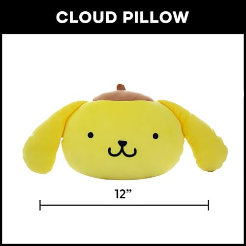 Image of Northwest Pompompurin Friendly Pom Cloud Pillow 12 inch - Plush Kids Stuffed Toy, Cartoon Character, Bedroom Decor, Gift for Girls & Boys