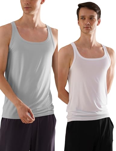 Image of DAMENSCH Neo-Skin Bamboo Blend, Round Neck, Anti-Bacterial, Thermoregulating, Shape Retaining Baniyan for Man, Soft and Sustainable Vest