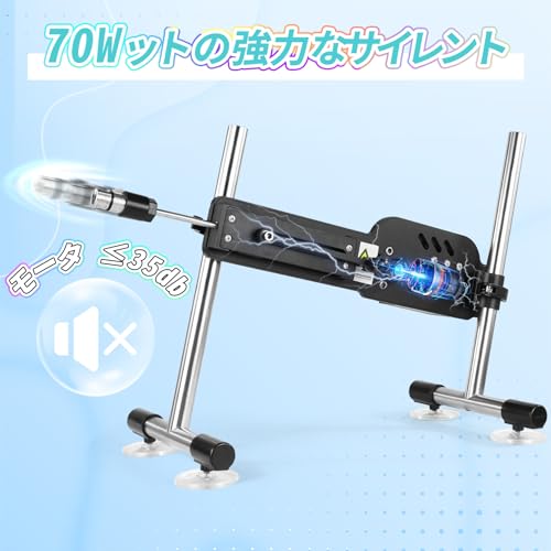 ピストンマシーン ディルド付き自動セックスマシン,3XLR コネクター 電動ピストン機,セックスマシーン 角度可调 アダルトグッズ,リモコン付き,吸盤アクセサリー,18の周波数モードから選択可能,日本語取扱説明書付き (M-3xlr) - 画像6