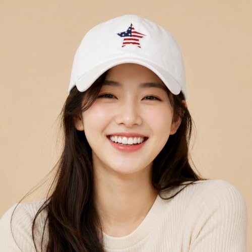 Image of USA Flag & Embroidery Premium 100% Cotton Low Profile Adjustable Baseball Dad Cap