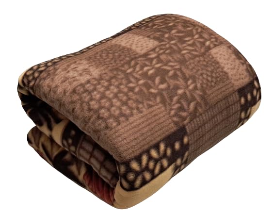 Cover Single Bed ||Fleece|| Quilt Cover/Duvet Cover/Rajai Cover/Blanket Cover for Winters (60×90 Inches) (GC-Brown)-picture-17