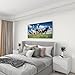 Canvas Wall Art Paintings black white cows green grassy meadow under blue sky amersfoort holland Stretched Framed Artwork Wall Poster for Living Room Bedroom Office Wall Decor Ready to Hang 30x60 Inch