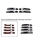 HAPPYHORSE Fit for Land Rover LR4 Discovery 4 2009-2016 / Range Rover Sport 2010-2013 Black Door Handle Protective Cover Trim ABS car Accessories (Matte Black with keyless Entry)