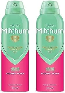 Women Triple Odor Defense 48HR Protection Aerosol Deodorant & Anti-Perspirant, Flower Fresh, 200 ml (Pack of 2)