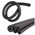 Pipe Insulation 1/4" 1/2" 5/8" 7/9" 1" 1-1/4" 1-5/7" 2" 2-1/2" 3" 3-5/9" Foam tubing Heat Preservation Insulated Non-Slip, Black(1/2" ID x 3/5" Wall x 6 ft)
