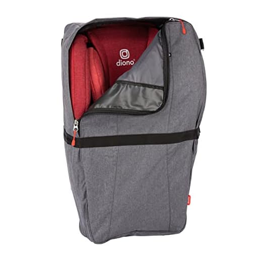 Diono Car Seat Travel Backpack, Airport Travel Bag For Car Seat, Gate Check-In Bag, Carry As Duffle Bag Or BackPack, Padded Shoulders, Durable Protective Material
