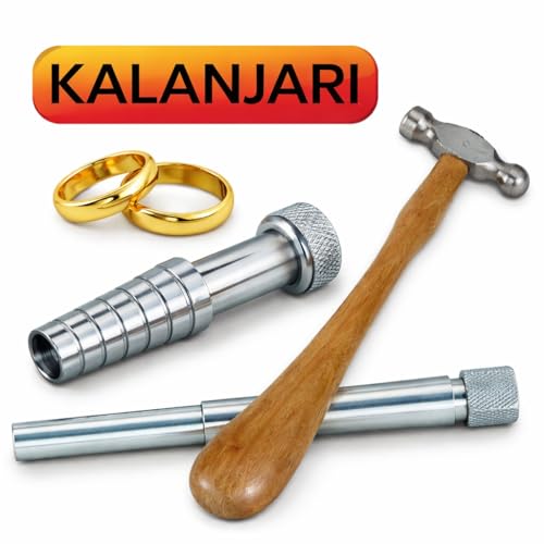 Image of Heavy-Duty Versatile Hammer's - Premium Forged Fitter's Hammers, 6-in-1 Multi-Tool & Jewelry Mallet | Professional Grade Tools for Engineering, Carpentry & DIY Crafts (Jewelry Sizing Hammer)