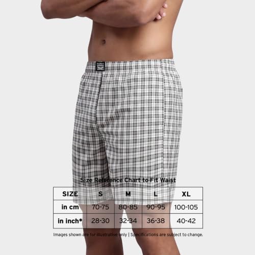 Image of Levi's 024 Boxer Shorts for Men | 100% Poplin Cotton | Checked Men's Boxers | Durable & Breathable | Smooth Hand-Feel | Inner Elastic Waistband | Functional Fly | Relaxed Leg Opening | Pack of 1