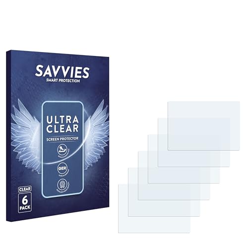 savvies Screen Protector for SilverCrest Kids Kamera SMKC 5 A1 Protection Film Clear 6-Pack