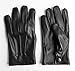 Genuine Sheepskin Leather Gloves for Men - Black Unlined Men's Leather Gloves – Dress Driving Gloves for Car Driving, Bike Riding (Medium Size)