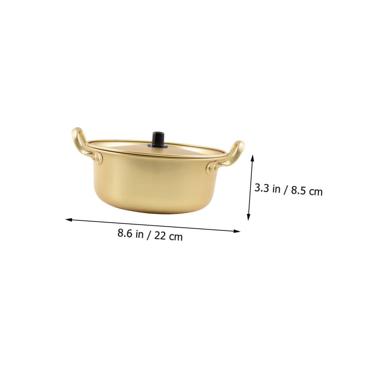 ABOOFAN 1Set Korean Ramen Pot Cooking Pot with Lid Quick Heating Noodle Pot for Easy Cooking of Ramen Pasta Soups and More Kitchen