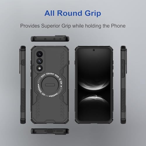 Image of Back Cover Case for OnePlus Nord 5 5G | 360 Protection Mobile Phone Case Mag-Safe | Camera Protection | Back Cover for 1 + OnePlus Nord5 / One Plus Nord 5 5+G - Black TPU+PC