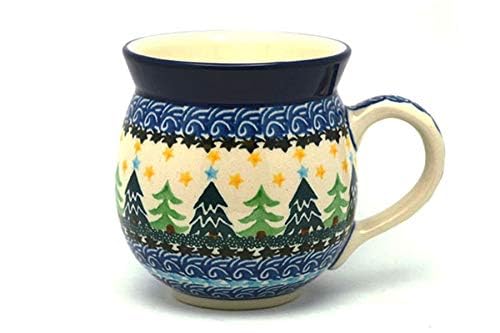 Taza de cerámica Polish Pottery 11 oz con diseño burbuja miniatura 2
