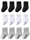 Baby Crew Socks Baby Newborn Socks 12-Pack Baby Sock 0-3/3-6 Months Infant
