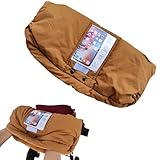 Kinderwagen Fleece Handsack Kinderwagen Handschuhe mit Handytasche Winter Handwärmer Wasserdicht & Winddicht Handschützer für Kinderwagen/Pram/Stroller/Buggy, Braun