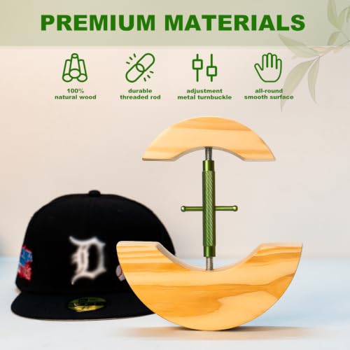 Image of Hat Stretcher for Baseball Caps, Fitted Hats Size 7 to 8 3 /4
