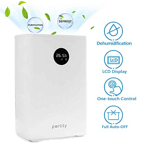 Dehumidifier Electric Mini for Bedroom, Bathroom, Basement with Auto Shut Off