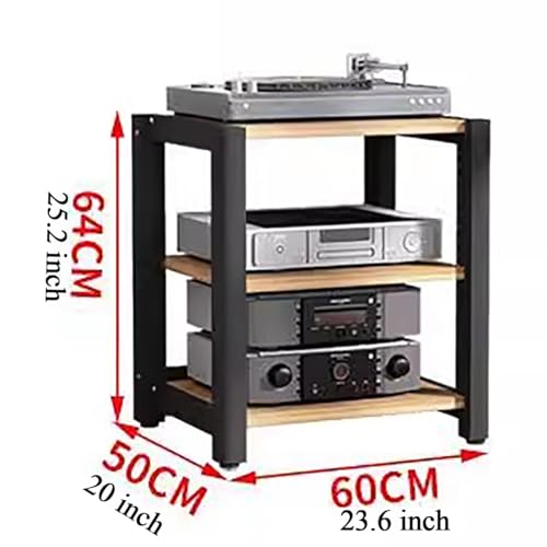 Étagère d'angle pour composants audio et support meuble TV stéréo robuste