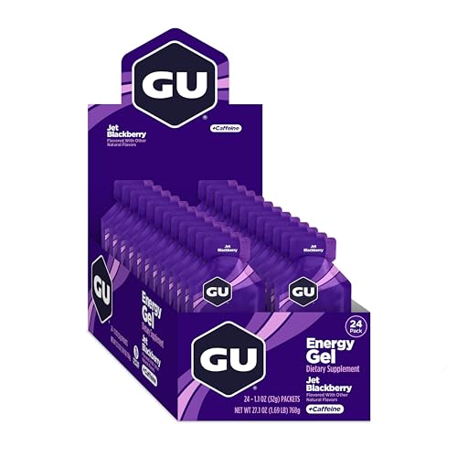 GU Original Sports Nutrition Energy Gel - 24 Count (Jet Blackberry) - Image 2 thumbnail