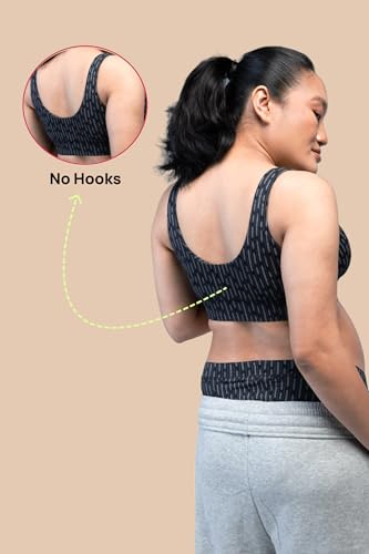 Image of &Circus Maternity Bra | Nursing Bra for Women | Pull Down Feeding Bra | Non Padded Bra for Women Slip On | Tencel Micromodal