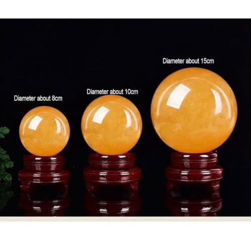 Esfera de citrina cristal de cuarzo amarillo fengshui 5cm 5