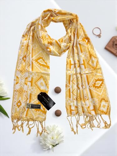 Image of Modest & Stylish Easy-to-Wear Scarf Lightweight, Soft & Comfortable, Women and Girls Rayon Viscose Scarfs Stoles, Face Cover for Women I Sun Protection