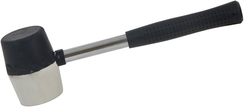 Dapetz Combination Rubber Mallet 16Oz (454G) Twin-Faced Rubber Head Tubular Steel Shaft