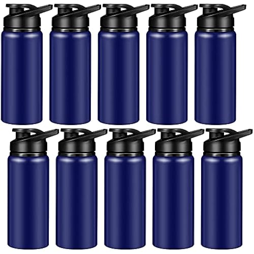 CHENGU Water Bottle Bulk 20 oz Aluminum Reusable Bottles Lightweight Snap Lid Water Cups Easy Carry Leak Proof Travel Tumbler for Gym Sports Camping Hiking Fishing
