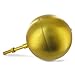 Gold Anodized Aluminum Flagpole Ball Ornament - 6 inch