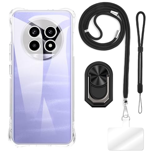 ESACMOT [4 in 1] P[X OPPO Realme 14 Pro Lite 5G Ƃ̌݊AXgbvAXgohAOtAϏՌیJo[spZbg (ubNZbg)