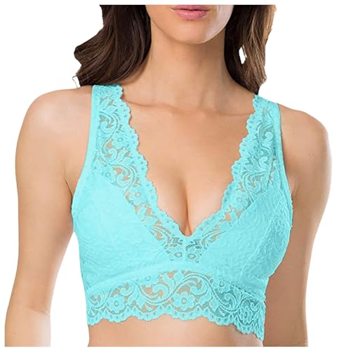 Brassière fitness dentelle noire taille L pour sport doux