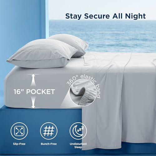 Bedsure Cooling Silver Infused Bed Sheets - 20% Off Price Drop