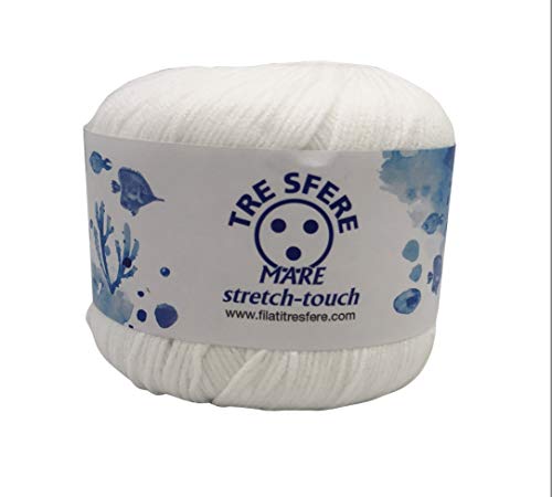 Fil élastique Coton Stretch Touch - 100% Polyamide, 50g/125m, Pour Crochet 3-3.5, Costumes Et Maillots